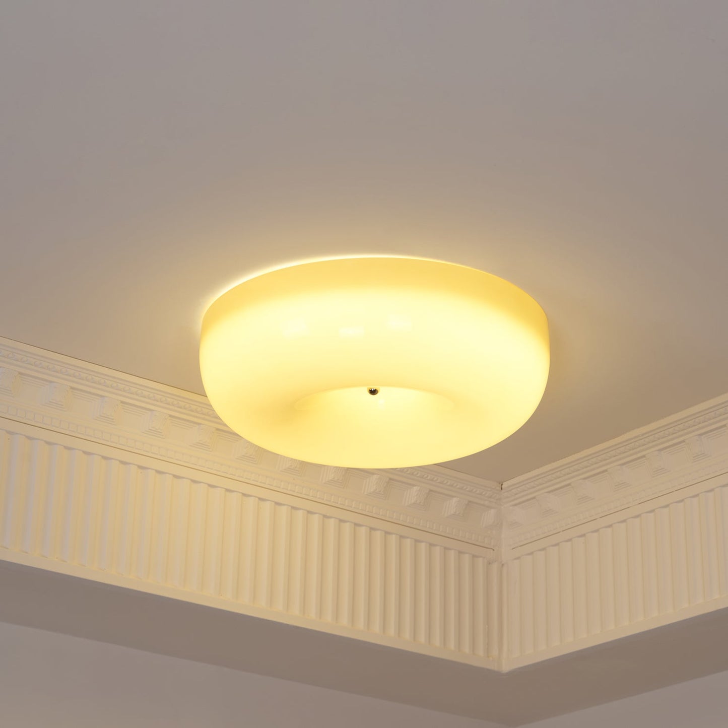Belvonte | Rund frostet glas indbygget loftslampe