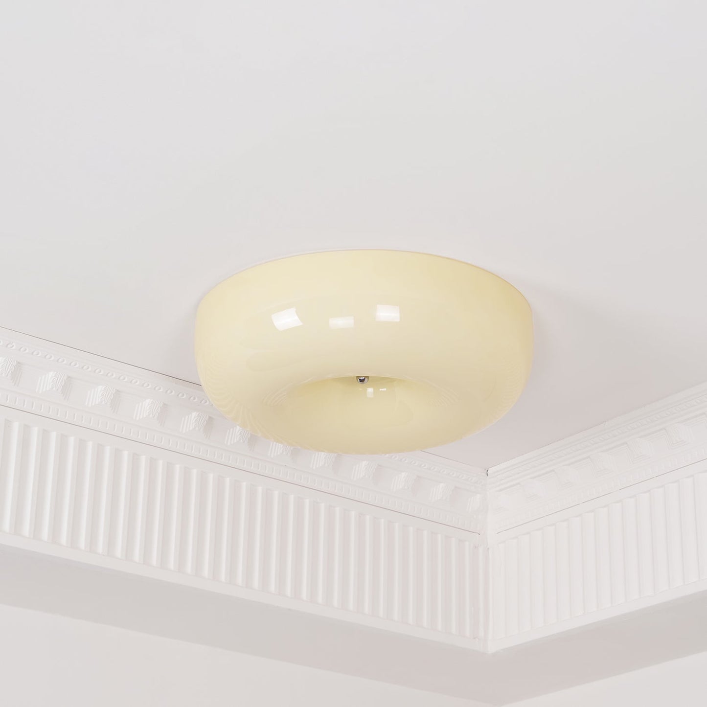 Belvonte | Rund frostet glas indbygget loftslampe