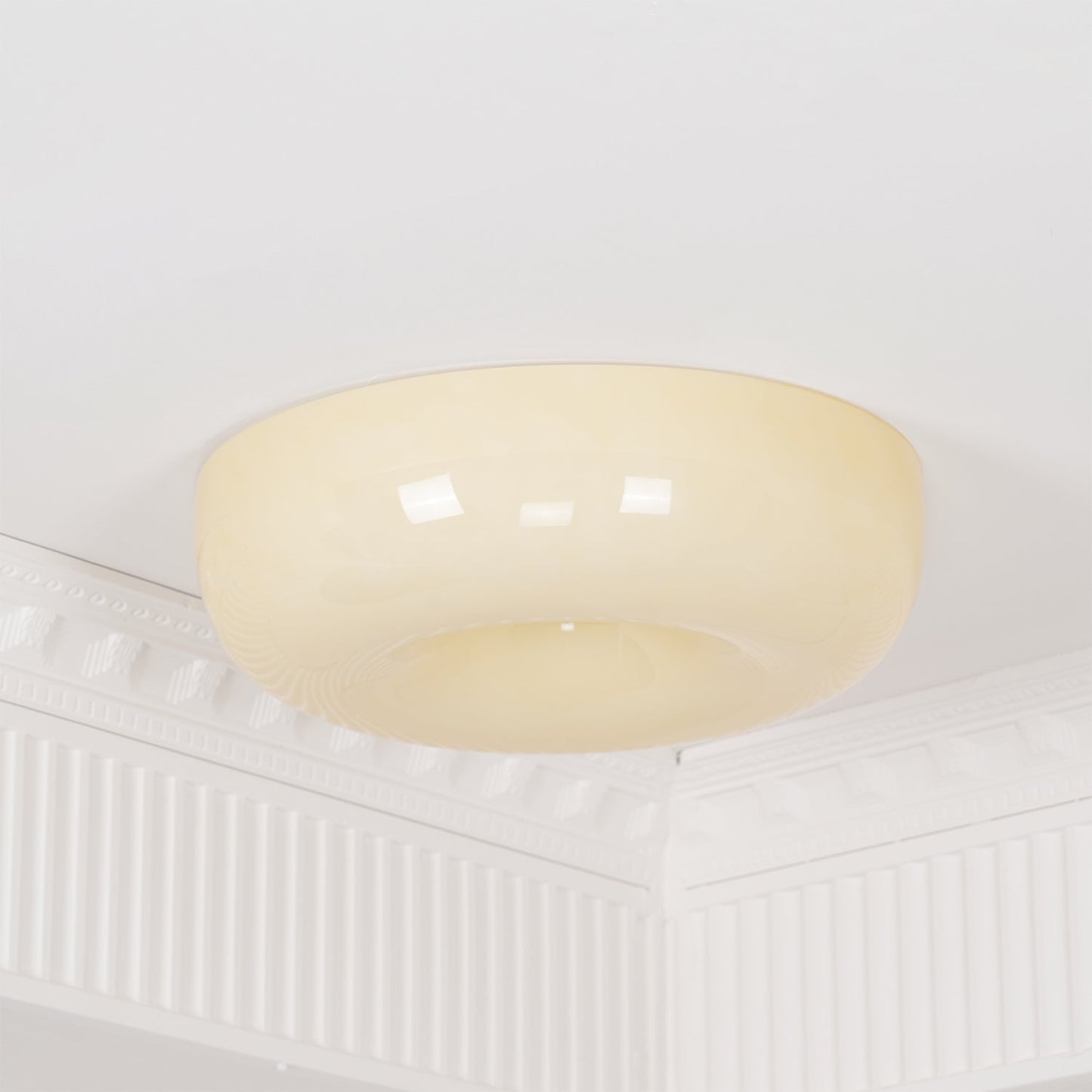 Belvonte | Rund frostet glas indbygget loftslampe