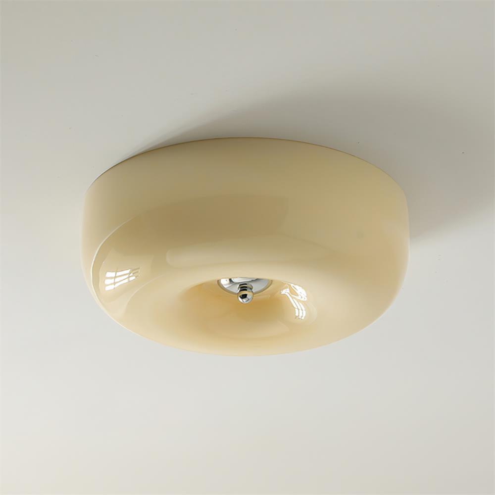 Belvonte | Rund frostet glas indbygget loftslampe