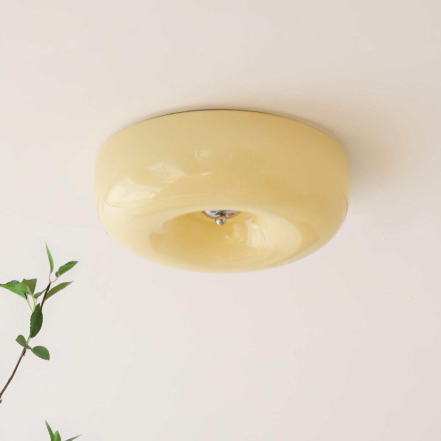 Belvonte | Rund frostet glas indbygget loftslampe
