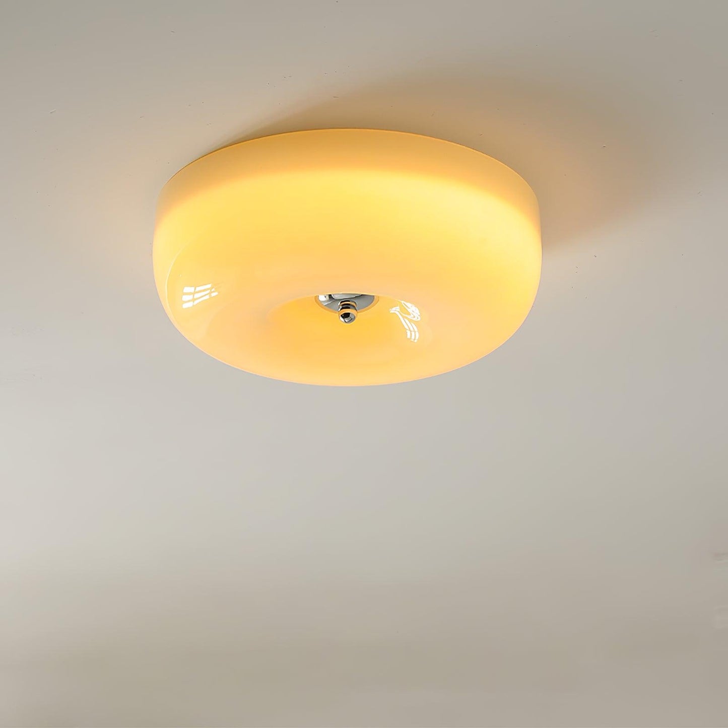 Belvonte | Rund frostet glas indbygget loftslampe