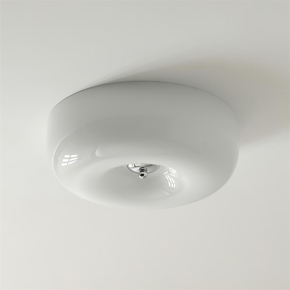 Belvonte | Rund frostet glas indbygget loftslampe