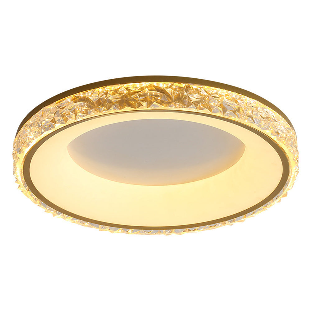 Lustra | Moderne rund akryl flush mount loftslampe