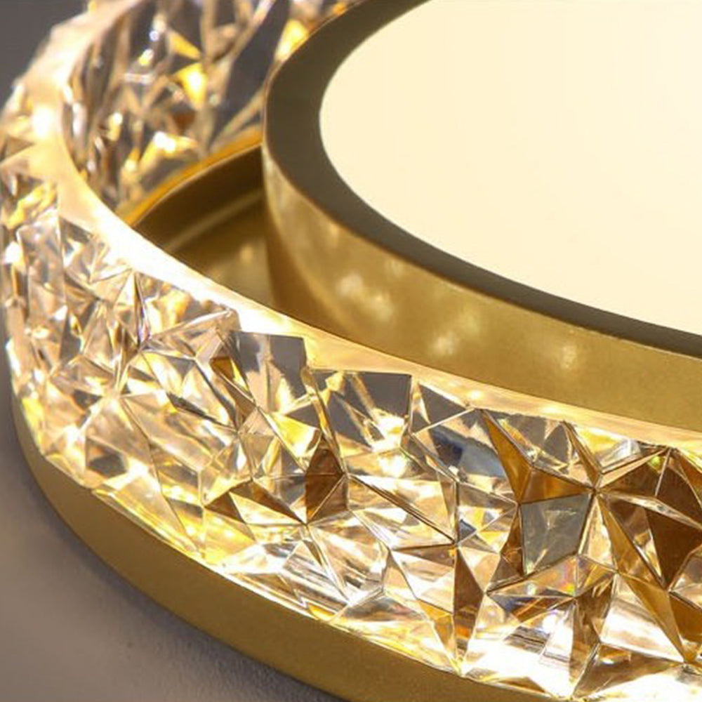 Lustra | Moderne rund akryl flush mount loftslampe