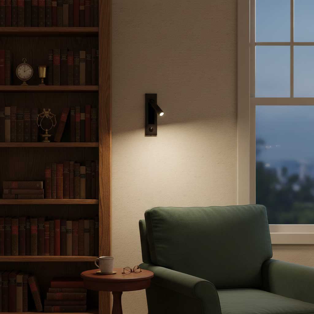 Vaelenor | Minimalistisk Skjult Udtrækkelig Sengelæselampe Væglampe