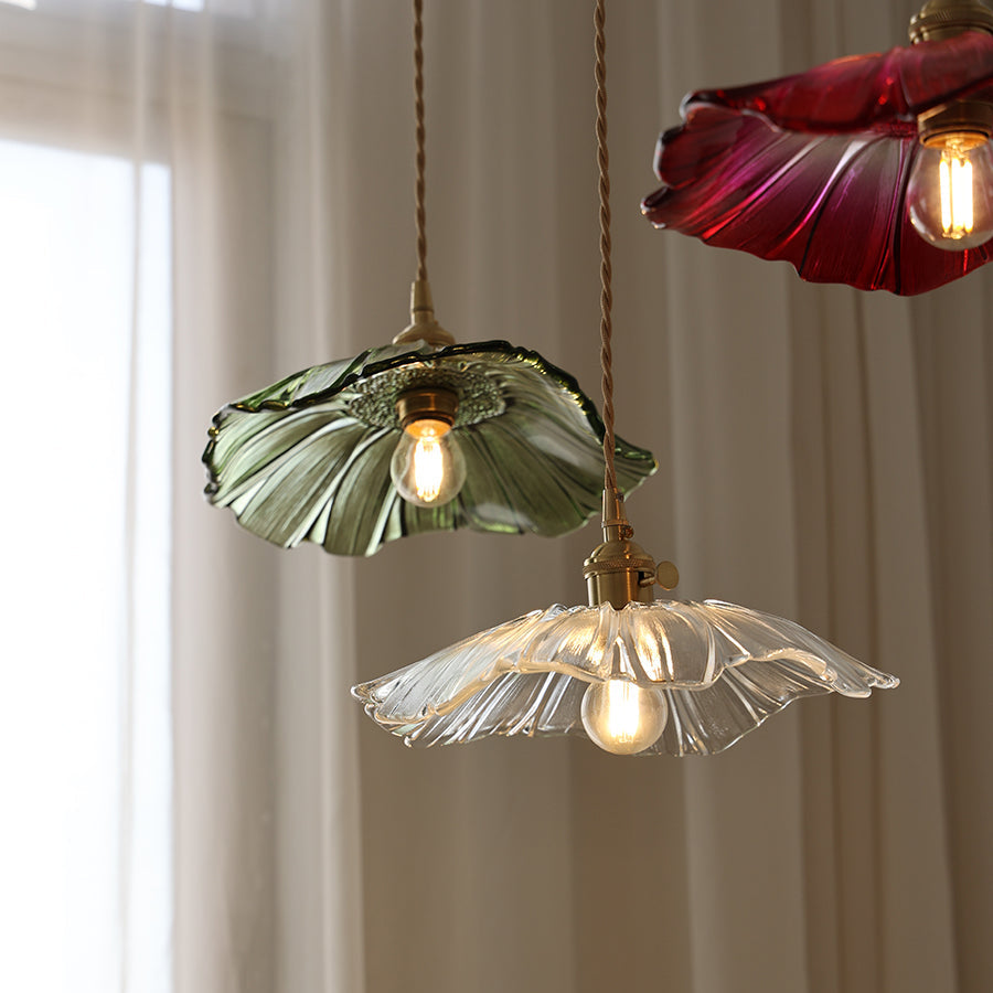 Floru | Luksuriøs blomster glas lofts- og pendellampe