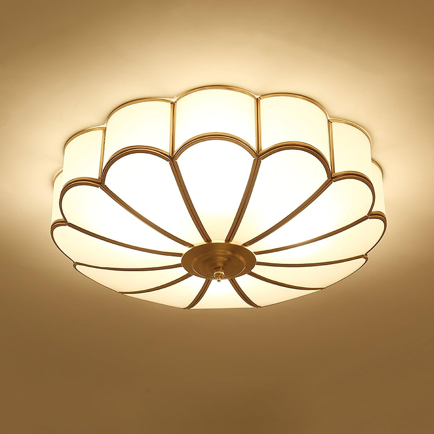 Novalux | Elegant bladdesign frostet glas loftslampe