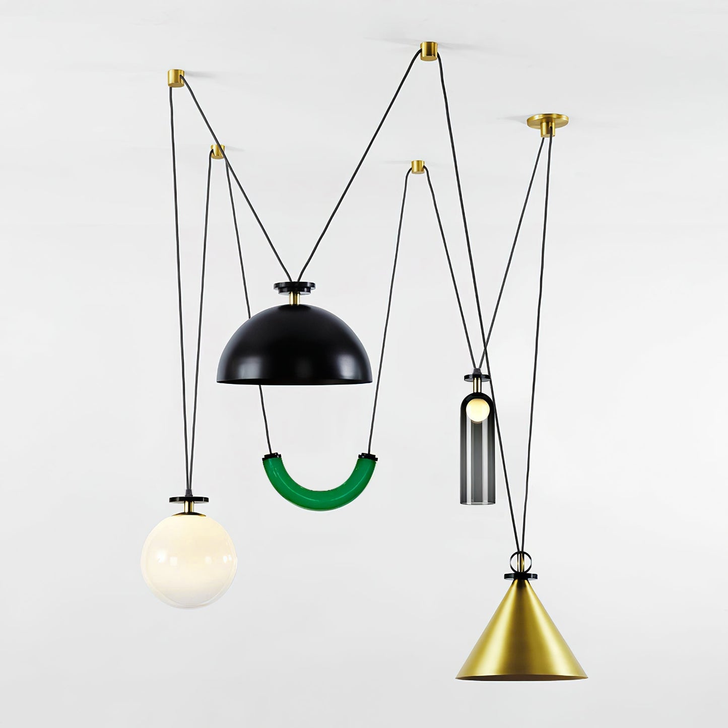 Vondisur | Minimalistisk geometrisk modulær pendellampe