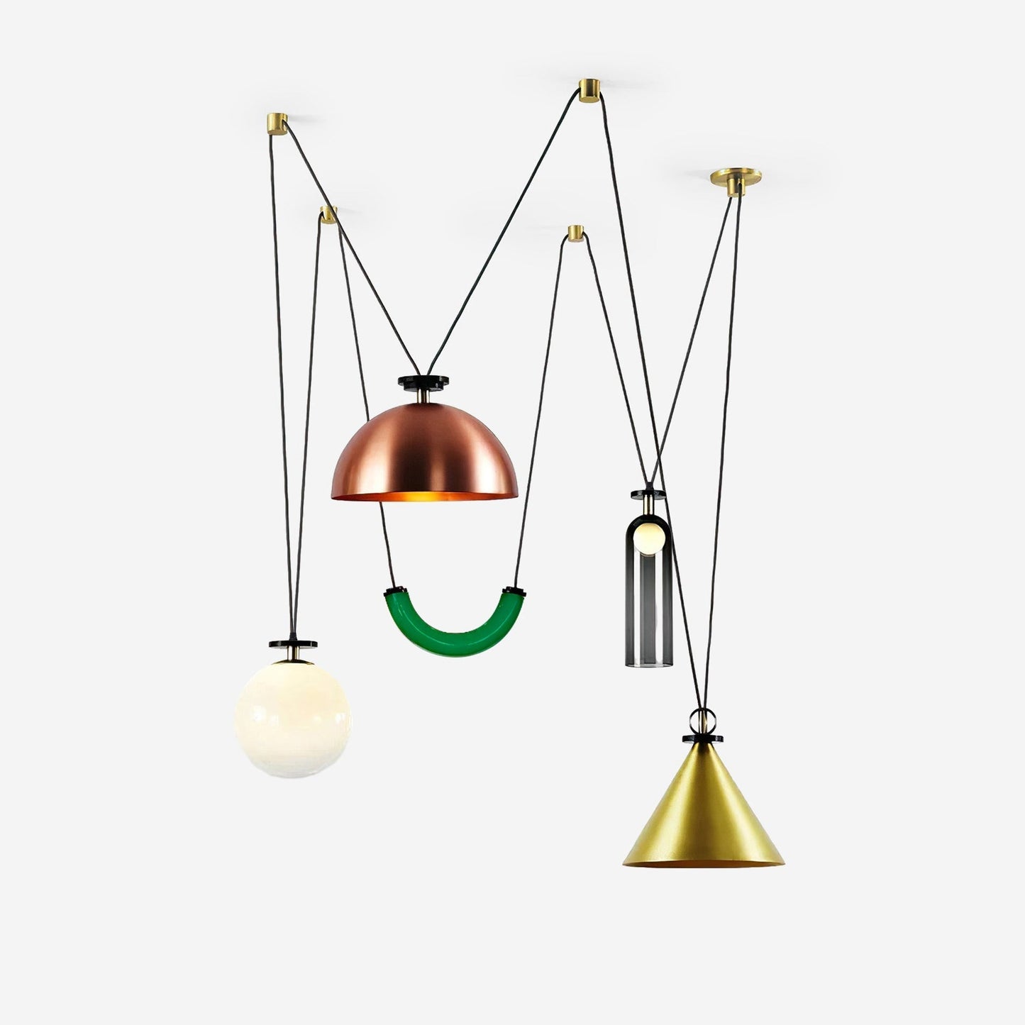 Vondisur | Minimalistisk geometrisk modulær pendellampe