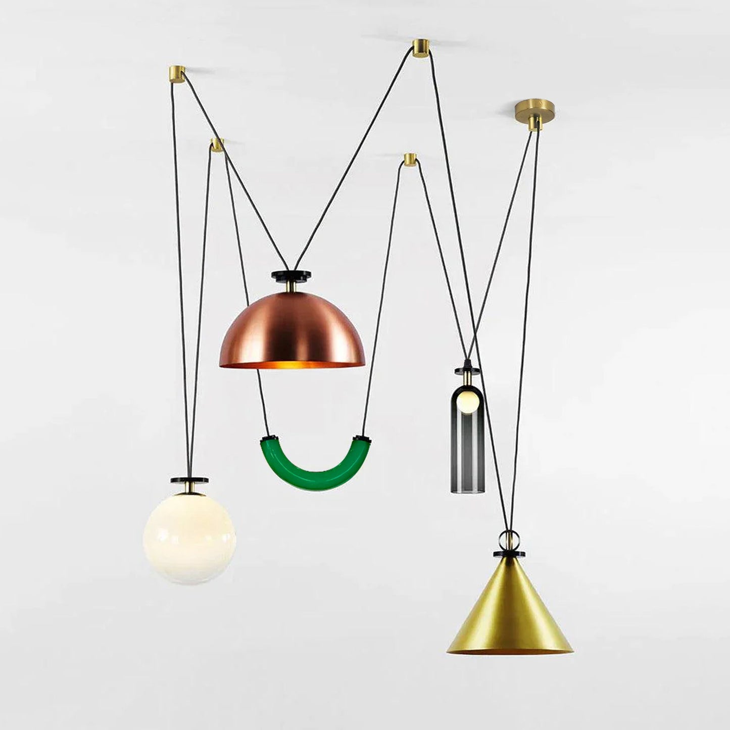 Vondisur | Minimalistisk geometrisk modulær pendellampe