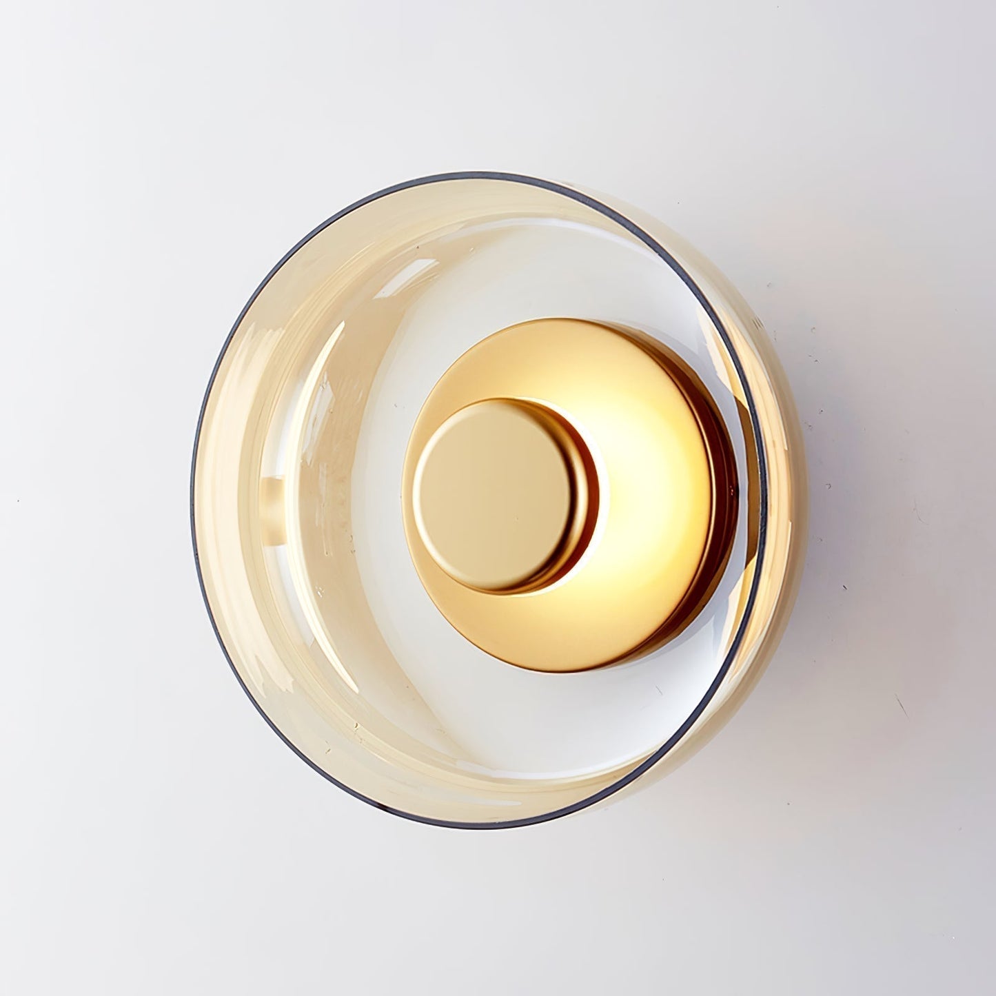 Luvia | Nordisk ribbet glas art deco væglampe