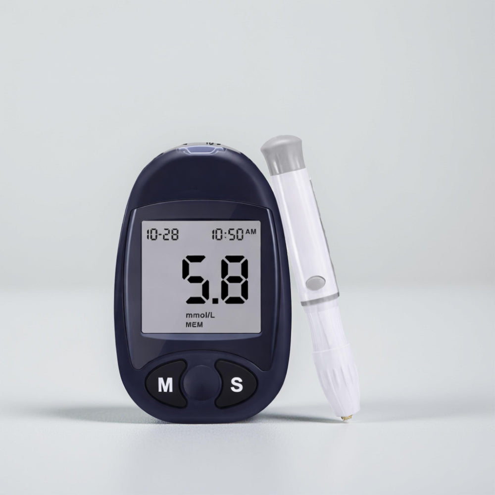 Kompakt bærbar hjemme blodsukkermåler testkit