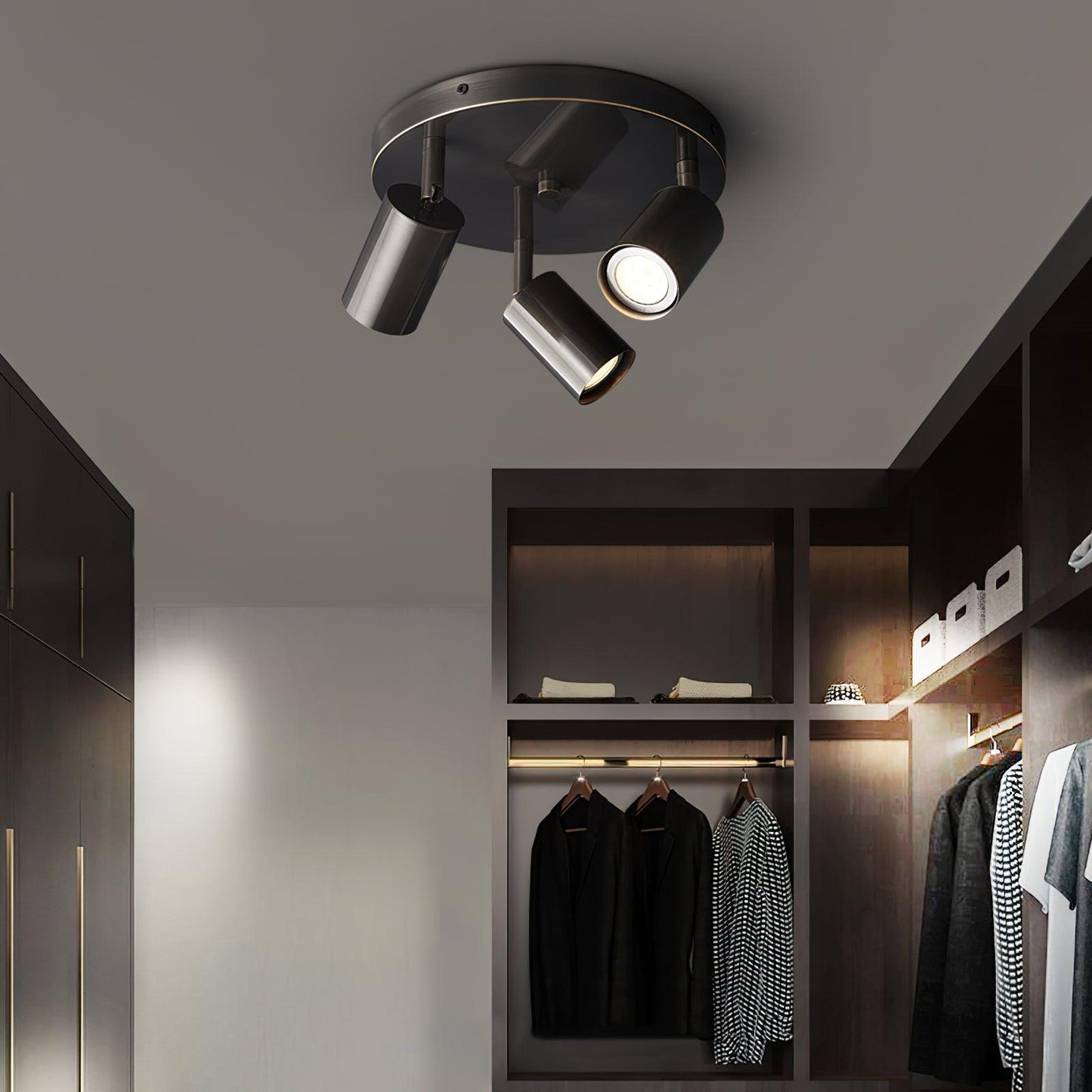 Kelspron | Tøndeformet silhuet rustik geometri multi-spotloftslampe