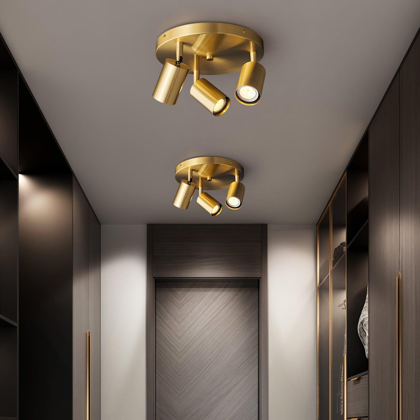 Kelspron | Tøndeformet silhuet rustik geometri multi-spotloftslampe