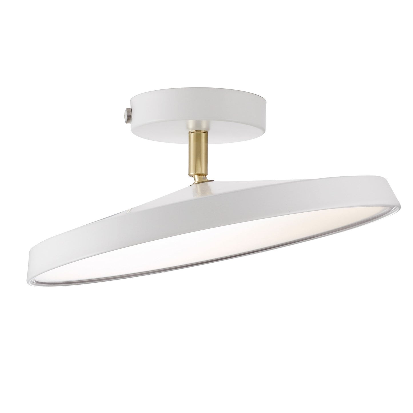 Novus | Moderne rund flush mount loftslampe med fladt panel