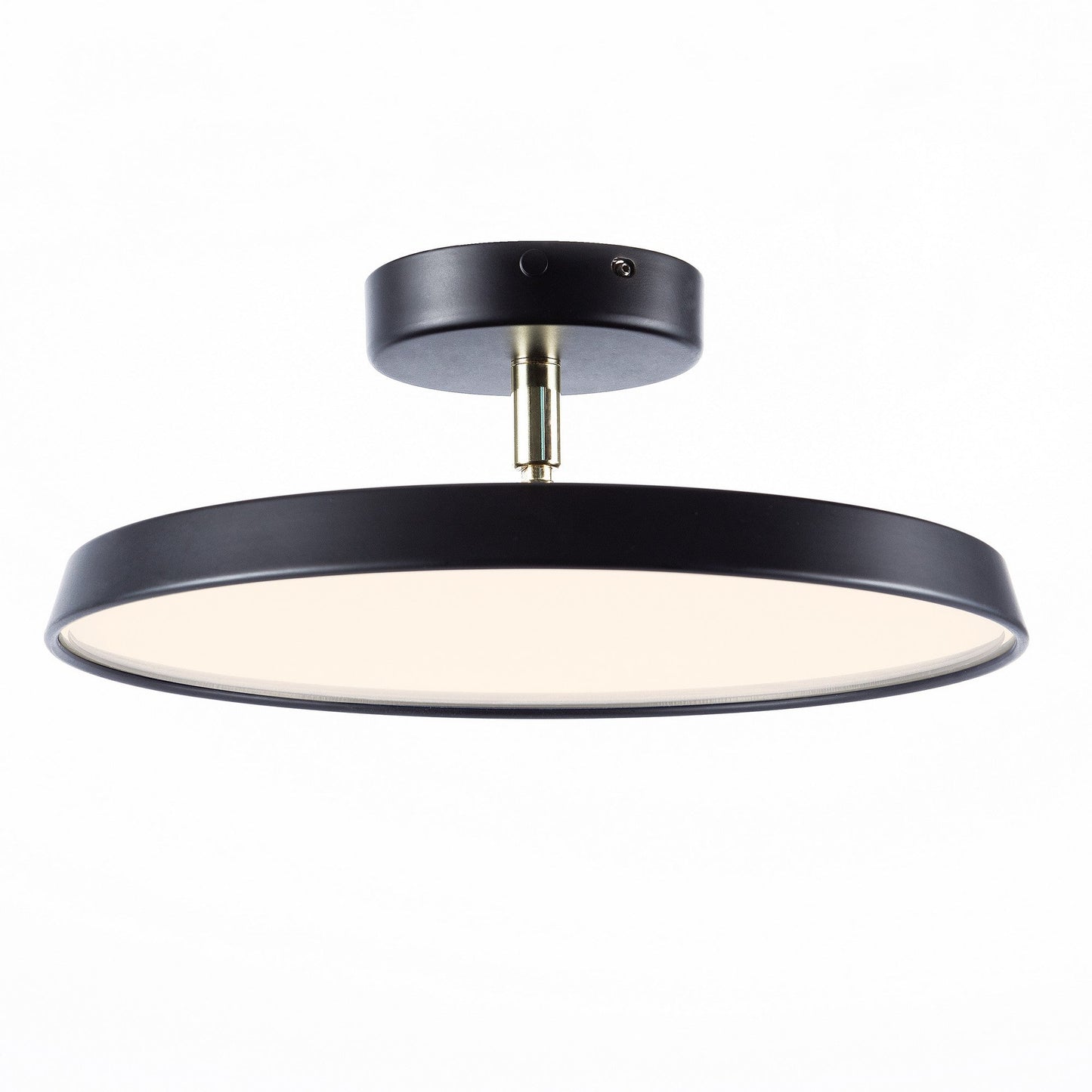 Novus | Moderne rund flush mount loftslampe med fladt panel