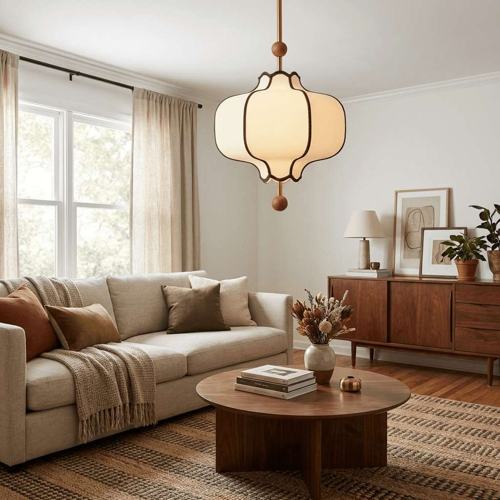 Kendrovy | Ribbede stof lanterne silhuet lofts pendellampe