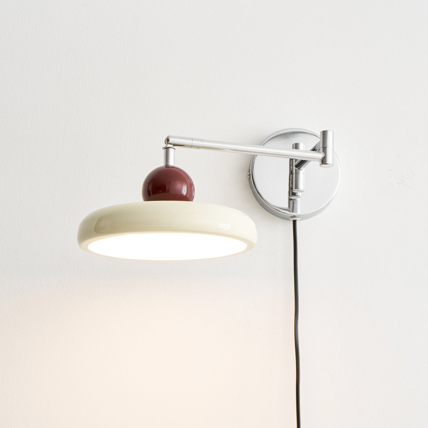 Zondrak | Geometrisk rund fad monteret accent væglampe