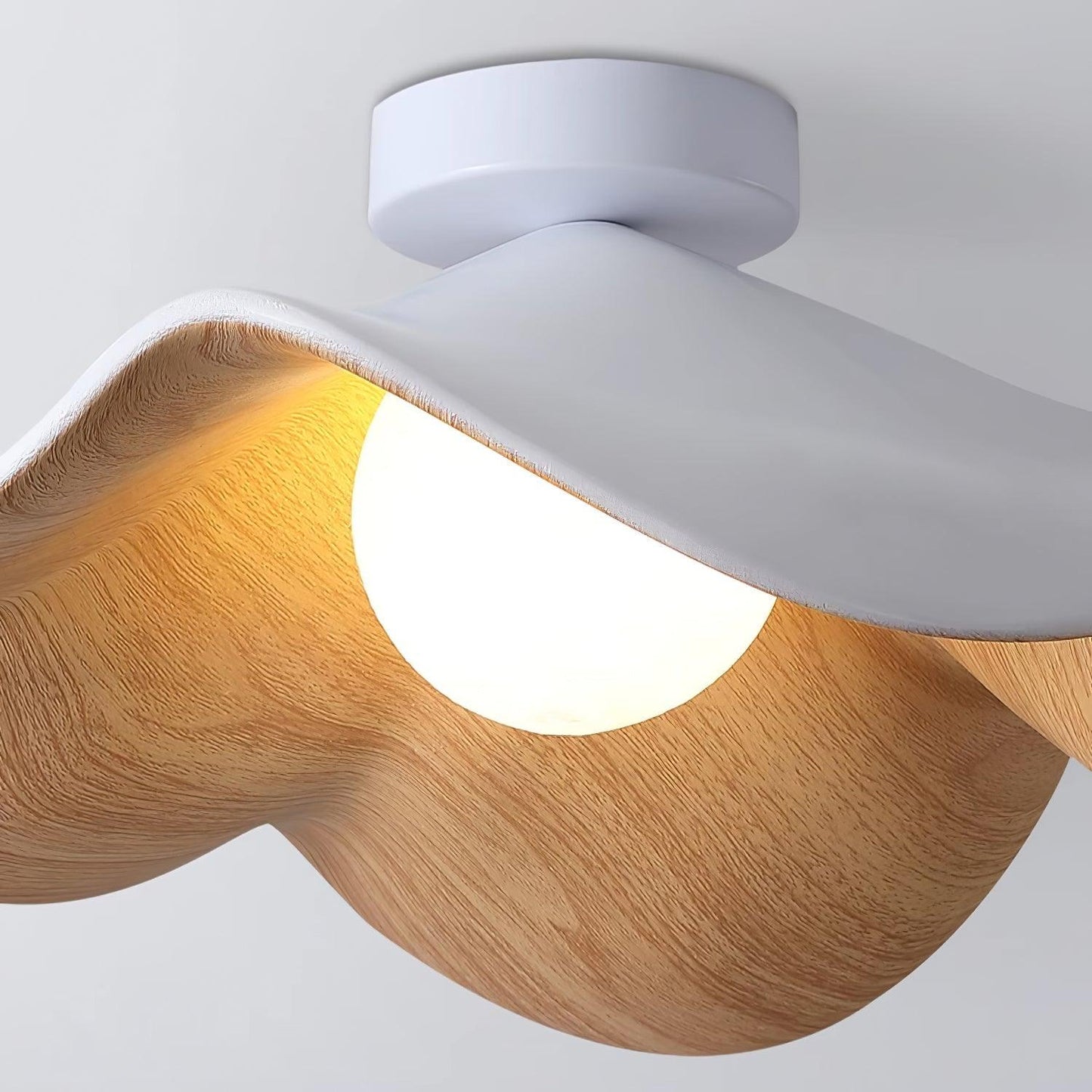 Calisthra | Biophil lagdelt bølge indbygget loftslampe