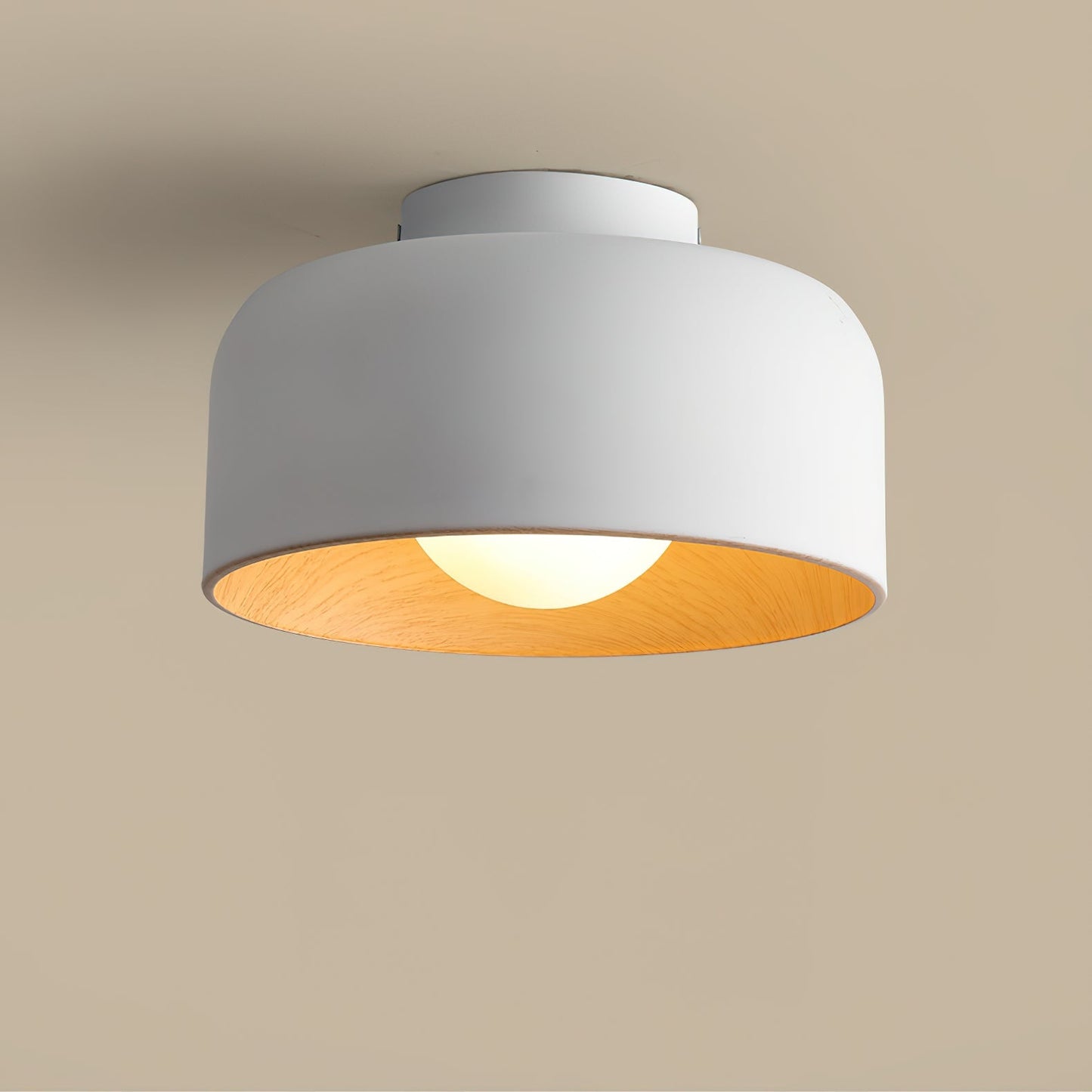 Vervante | Arkitektonisk buet træstruktur tekstureret loftslampe