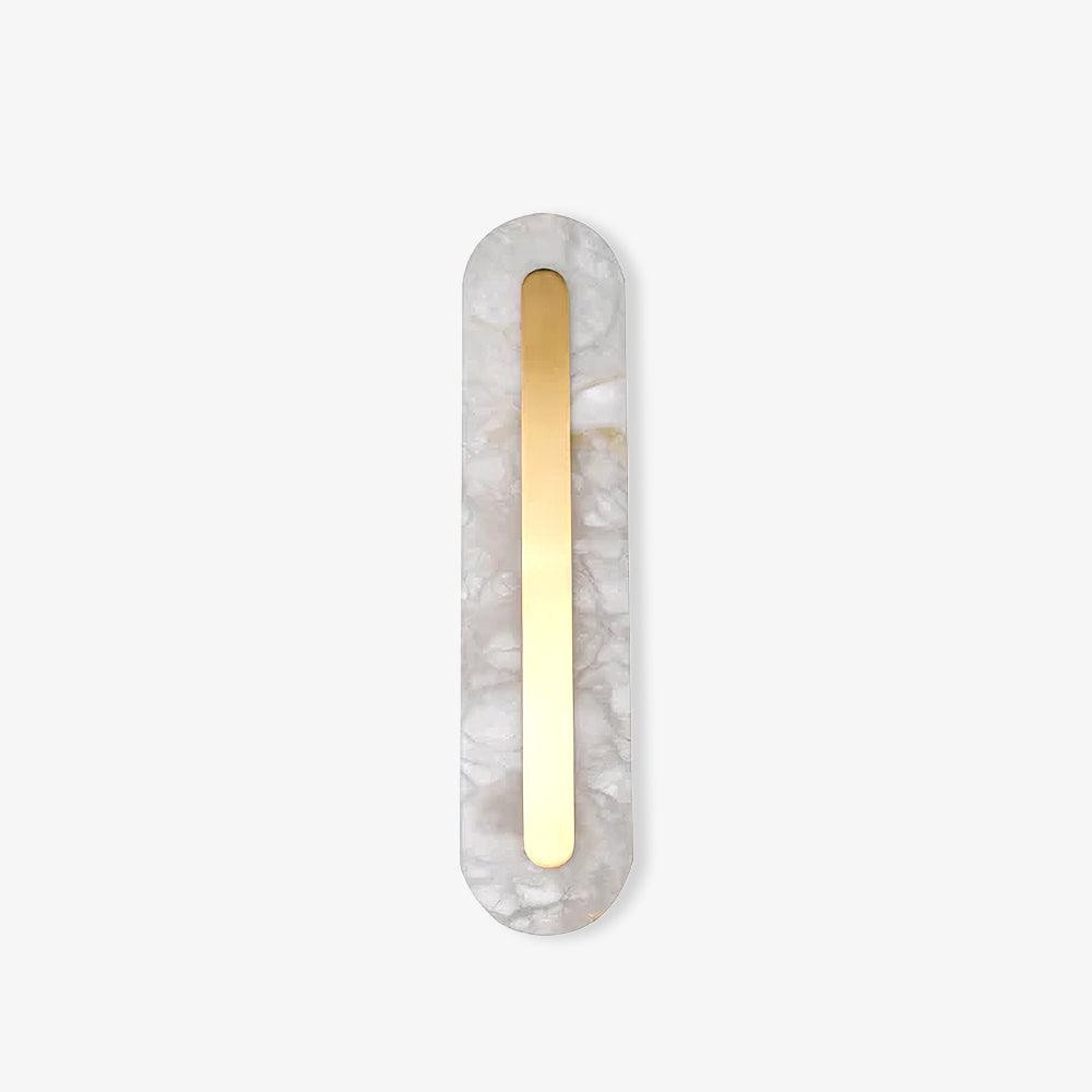 Corinthia | Alabaster cylindrisk gennemsigtig stenvæglampe