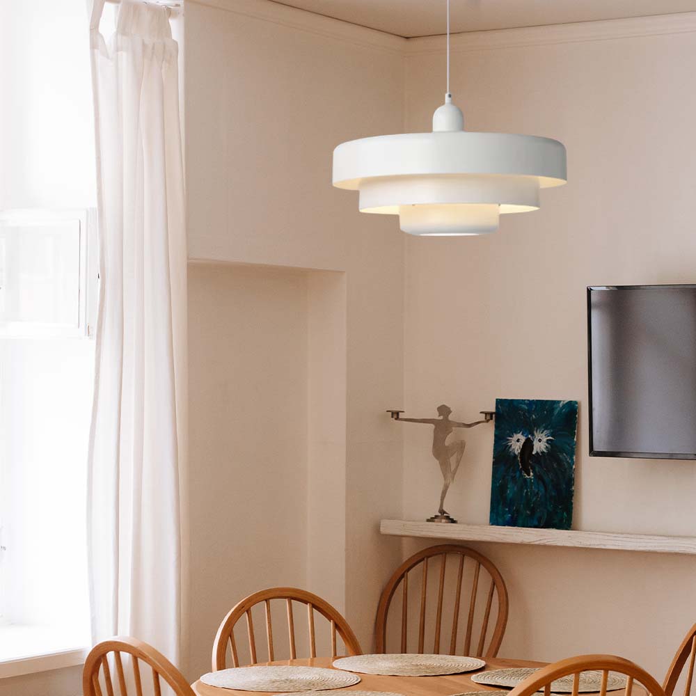 Retrova | Mid-century moderne lagdelt jernpendellampe