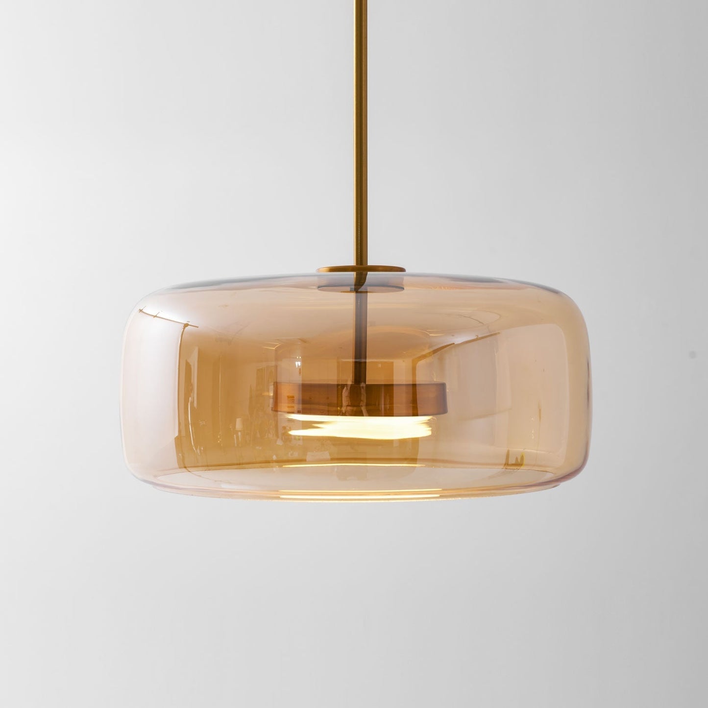 Orionth | Geometrisk Skulpturel Håndblæst Glas Kugle Pendellampe