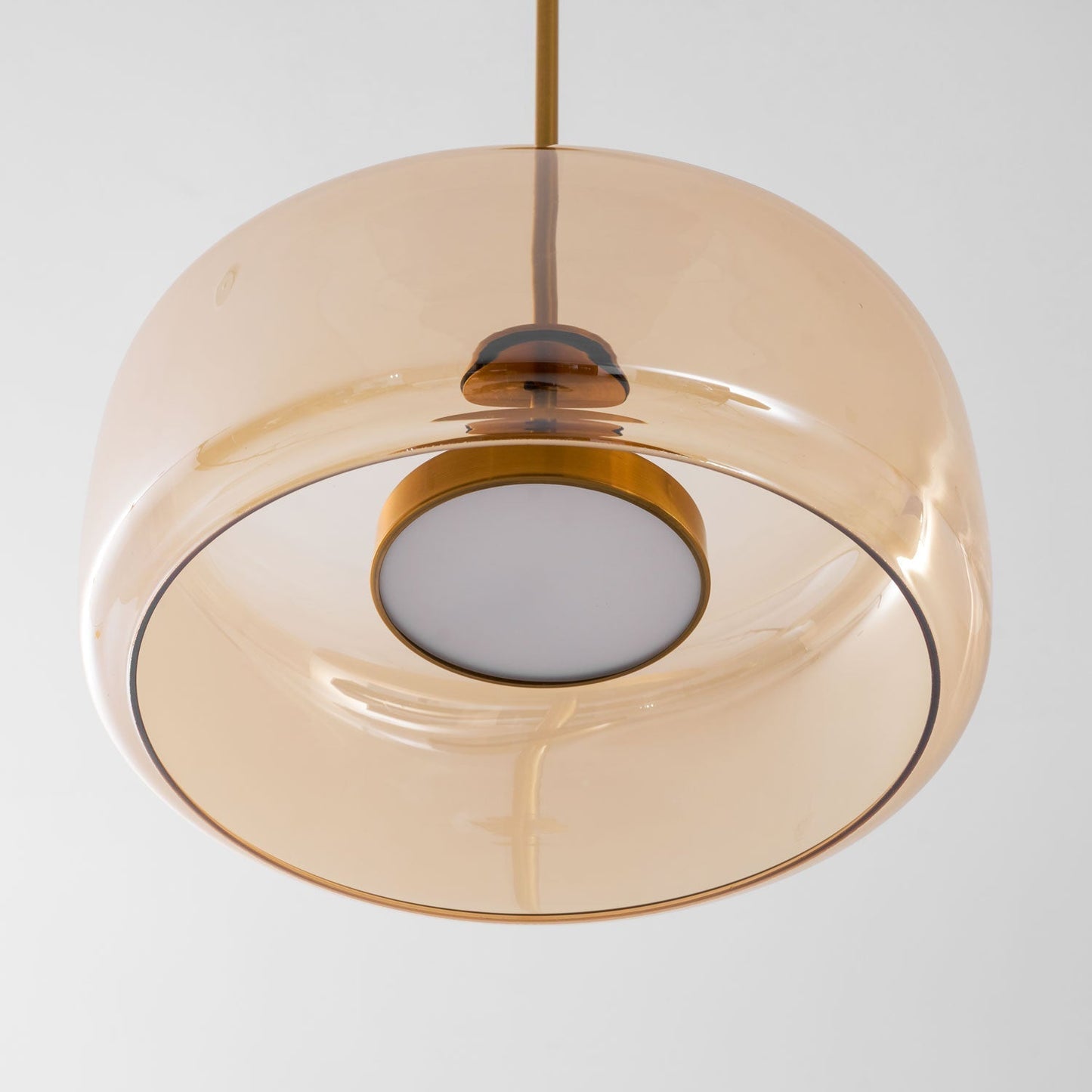 Orionth | Geometrisk Skulpturel Håndblæst Glas Kugle Pendellampe
