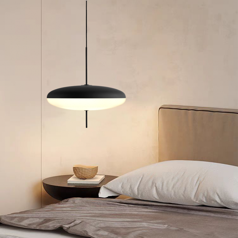 Belthorim | Opaliseret disk silhuet minimalistisk pendellampe
