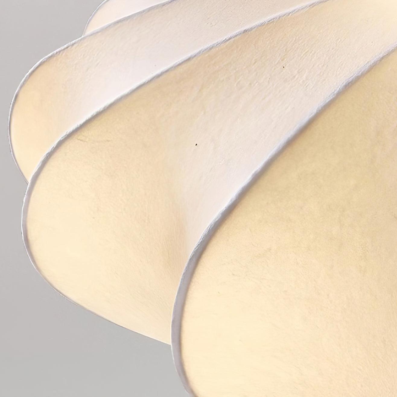 Korisand | Mid-century geometrisk skulpturel silkemesh loftslampe