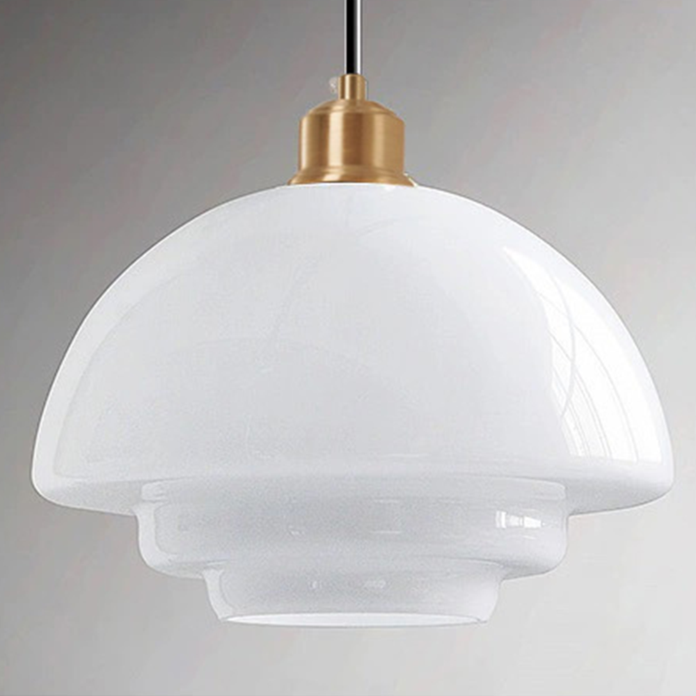 Vellum | Nordisk lagdelt opak glas drop pendellampe