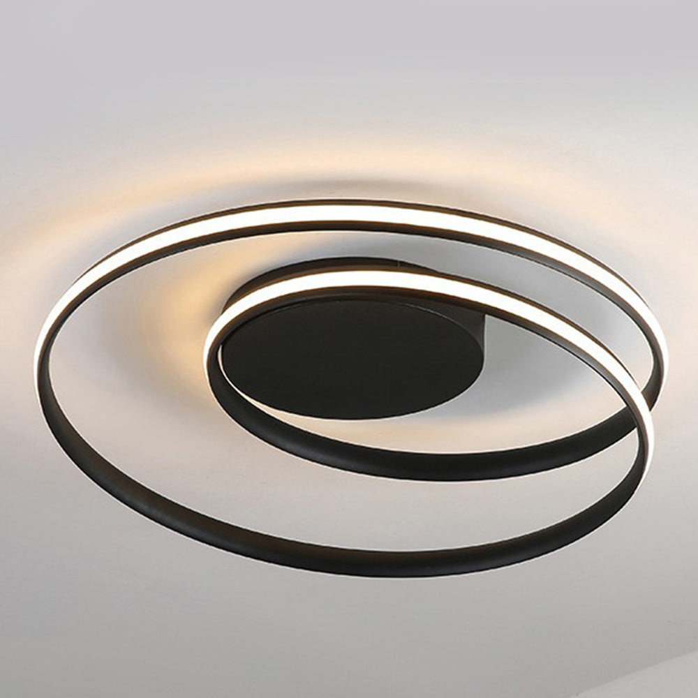 Spira | Slank minimalistisk spiralring flush mount loftslampe