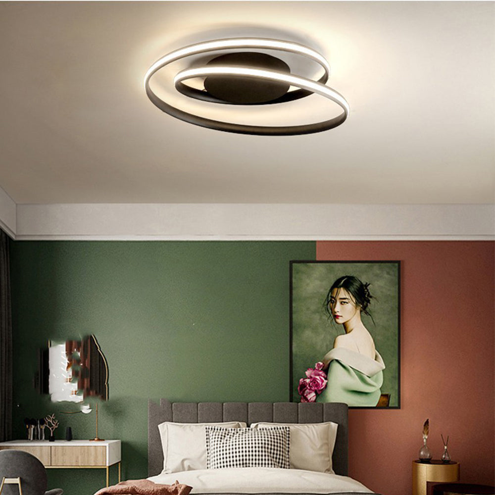 Spira | Slank minimalistisk spiralring flush mount loftslampe
