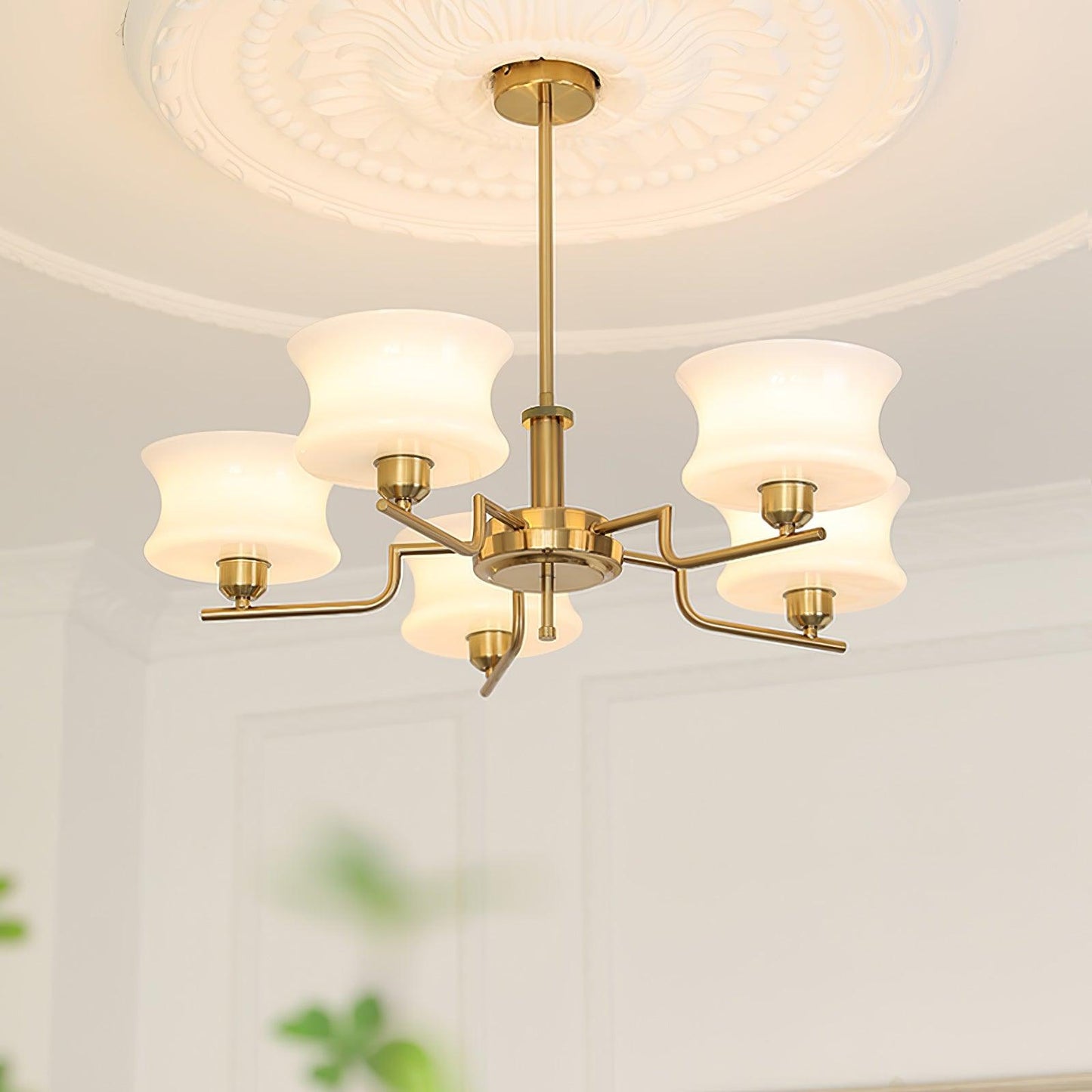 Kendroma | Antik-inspireret buet globus glas loftslampe
