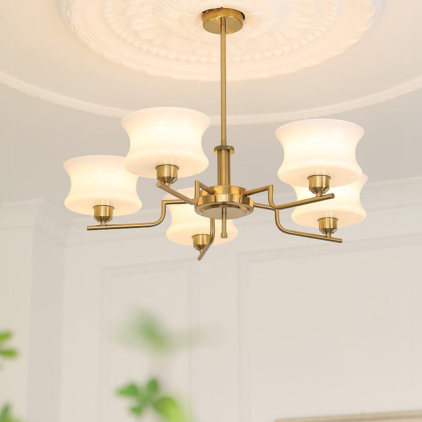 Kendroma | Antik-inspireret buet globus glas loftslampe