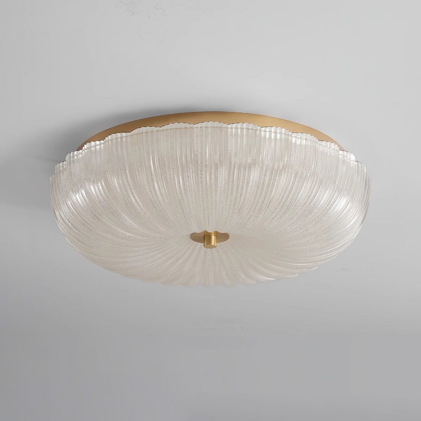 Kendrovia | Nordisk Ribbede Skinnende Glas Loftlampe