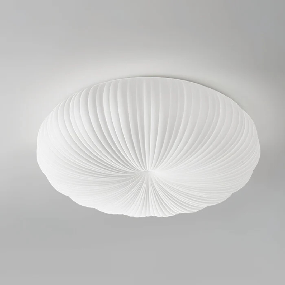 Plisseret akryl skulpturel indbygningsloftlampe