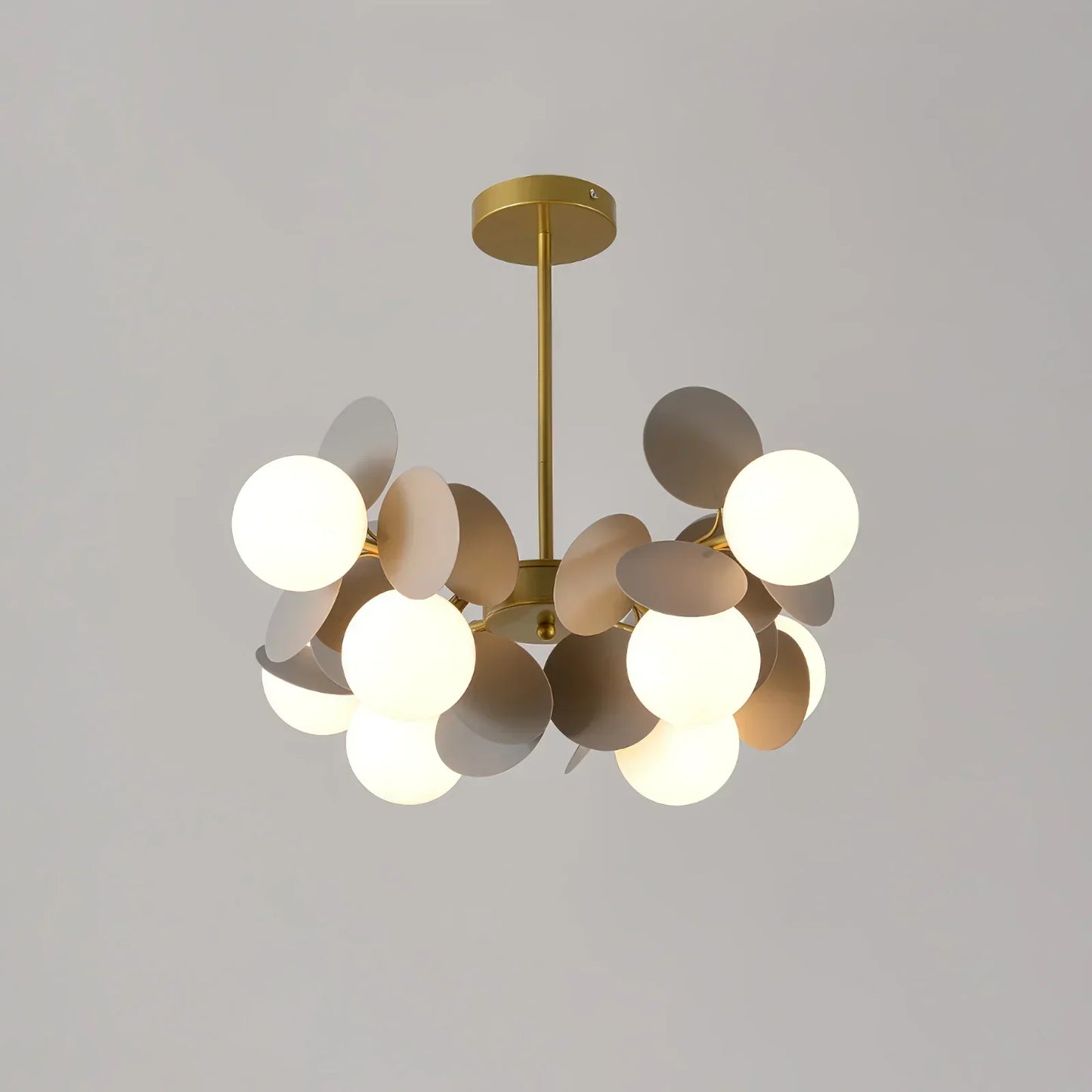 Florian | Luksuriøs geometrisk gren design glas kugle lysekrone