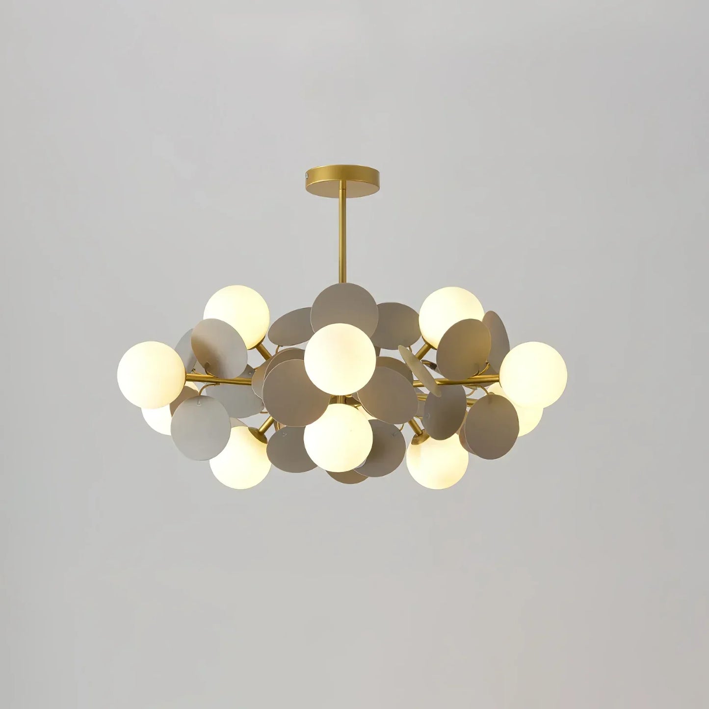 Florian | Luksuriøs geometrisk gren design glas kugle lysekrone