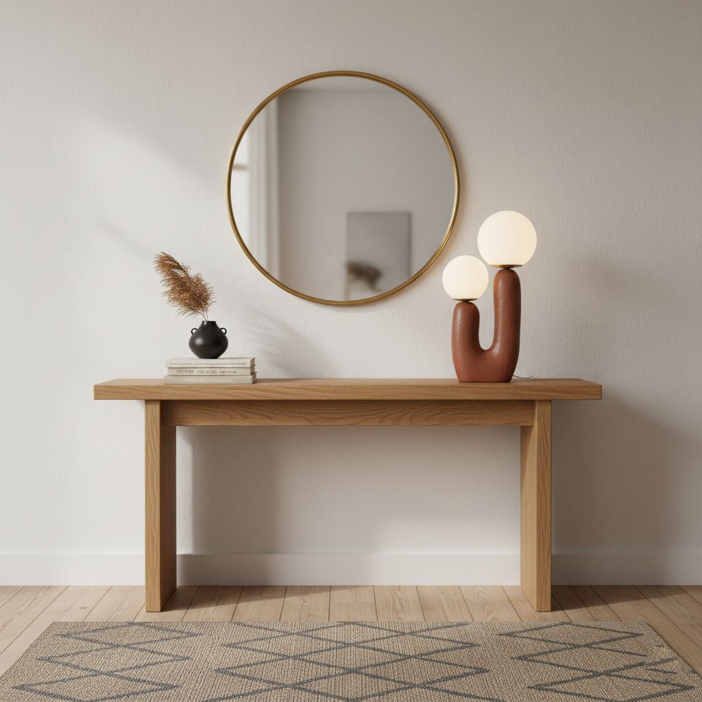 Corisande | Avantgarde rå skulpturel glas kugle bordlampe