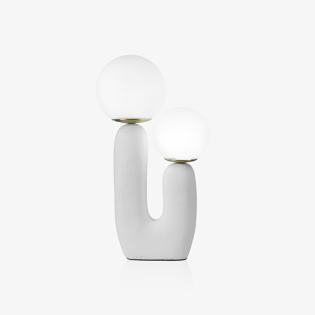 Corisande | Avantgarde rå skulpturel glas kugle bordlampe