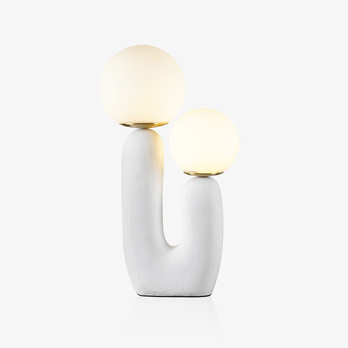 Corisande | Avantgarde rå skulpturel glas kugle bordlampe