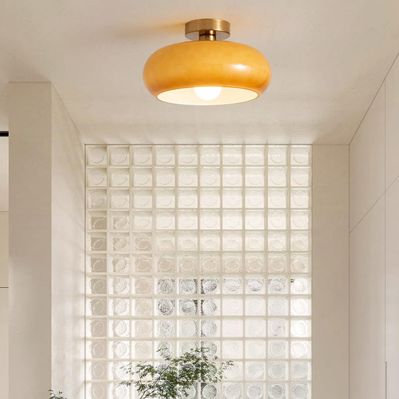 Vitrea | Retro blank kuppel semi-flush loftslampe