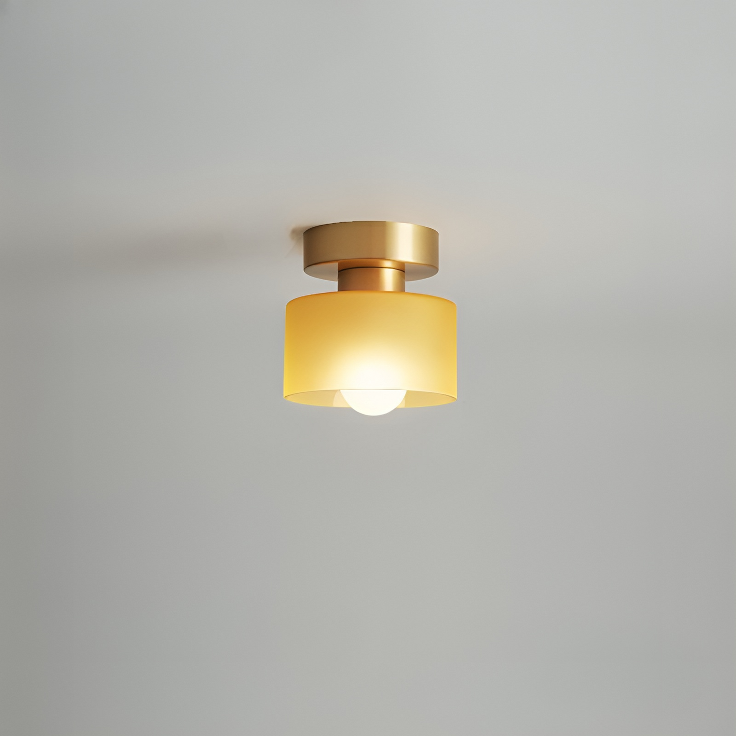 Aurel | Moderne Bauhaus cylindrisk glas indbygningsloftlampe