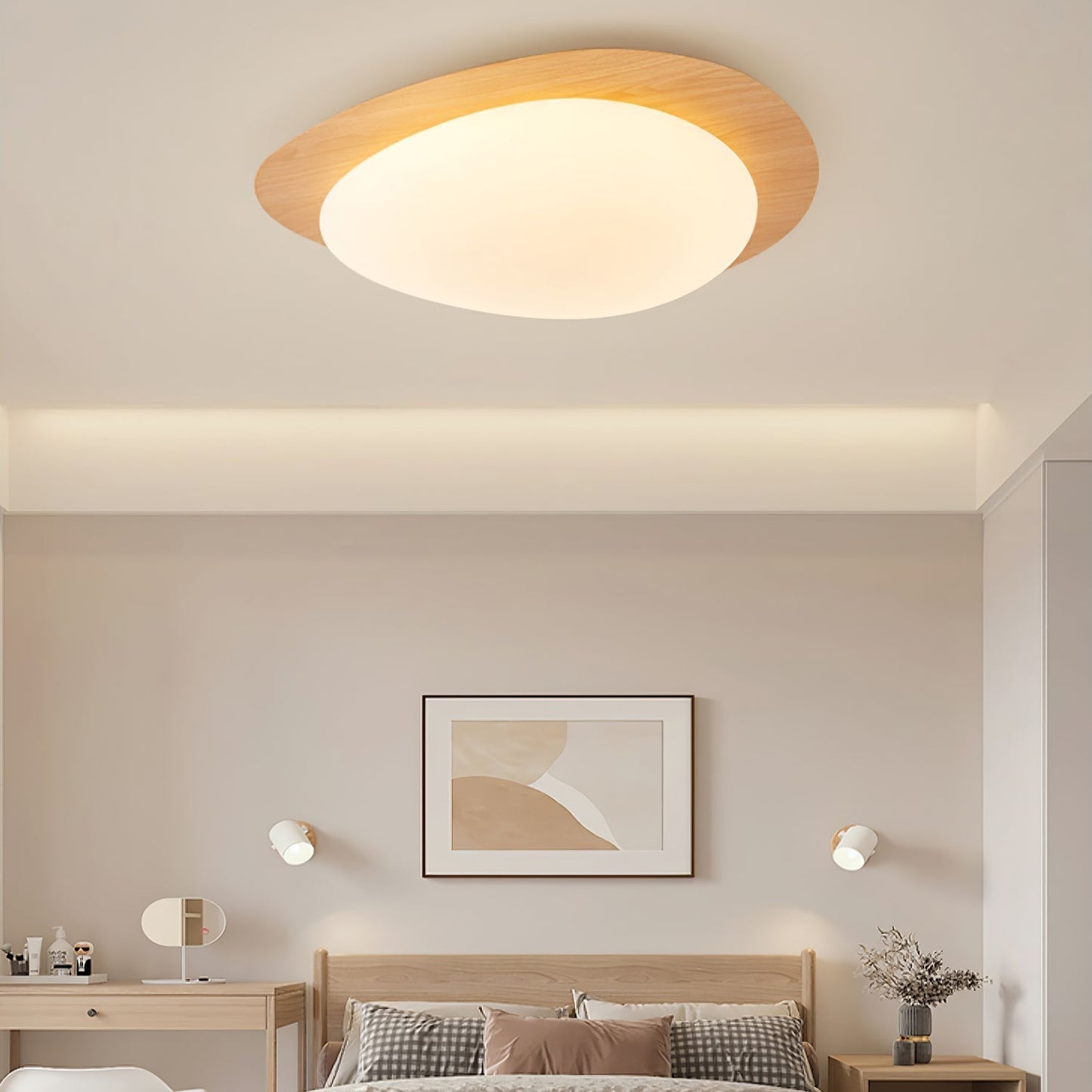 Elenorris | Skulpturel Pebble Silhuet Indbygningsloftlampe