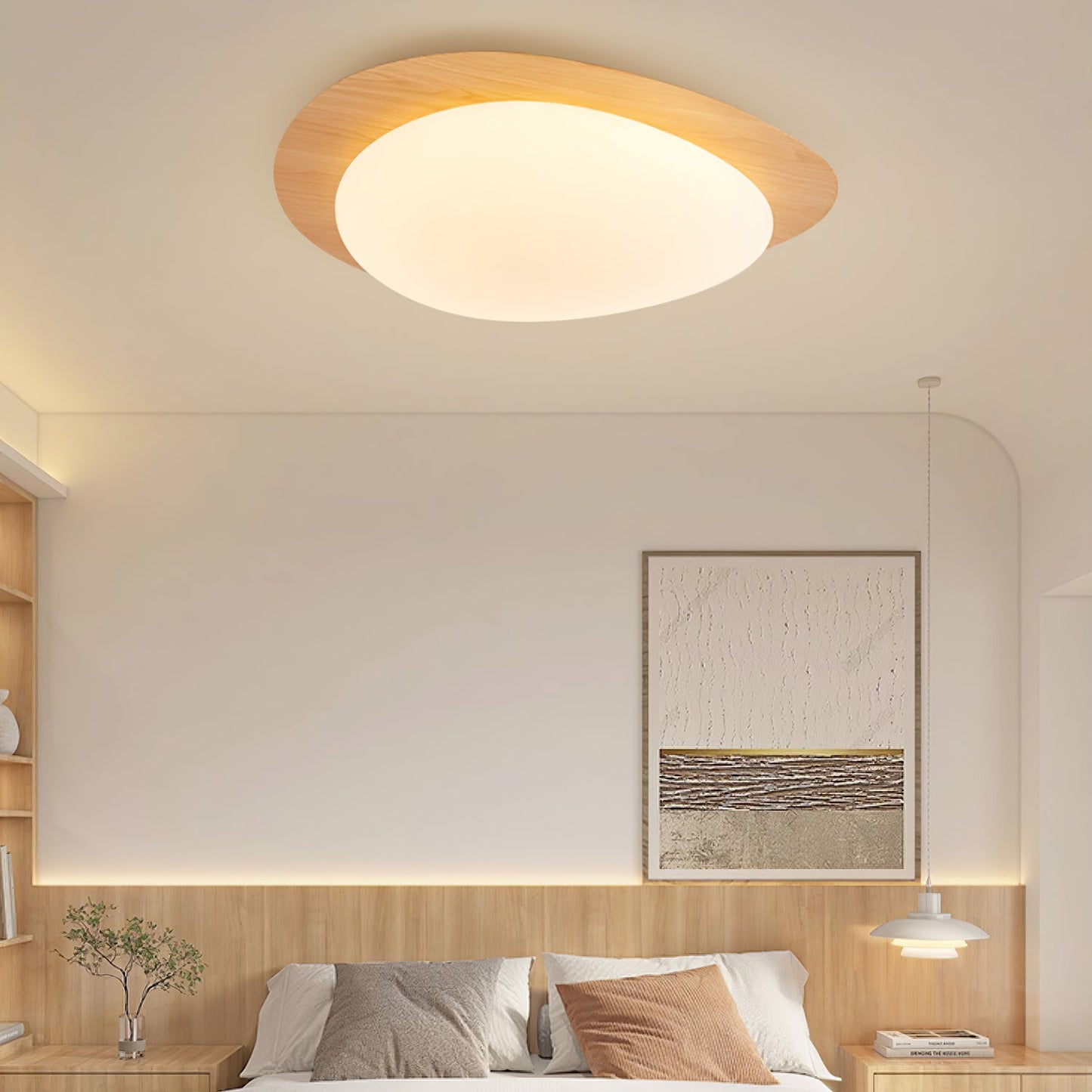 Elenorris | Skulpturel Pebble Silhuet Indbygningsloftlampe