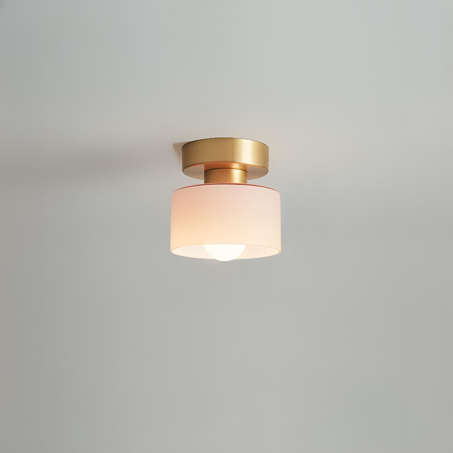 Aurel | Moderne Bauhaus cylindrisk glas indbygningsloftlampe