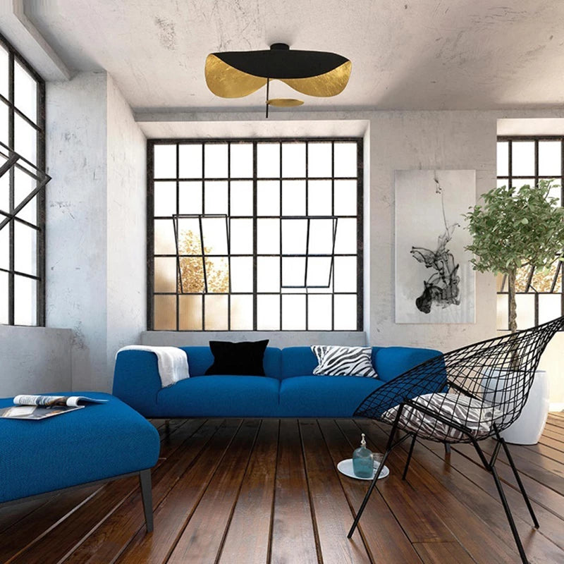 Elnari | Skulptureret blad-silhuet moderne pendel loftlampe