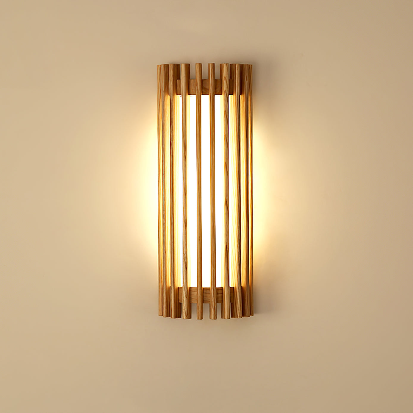 Arbor | Minimalistisk naturlig træstruktur væglampe